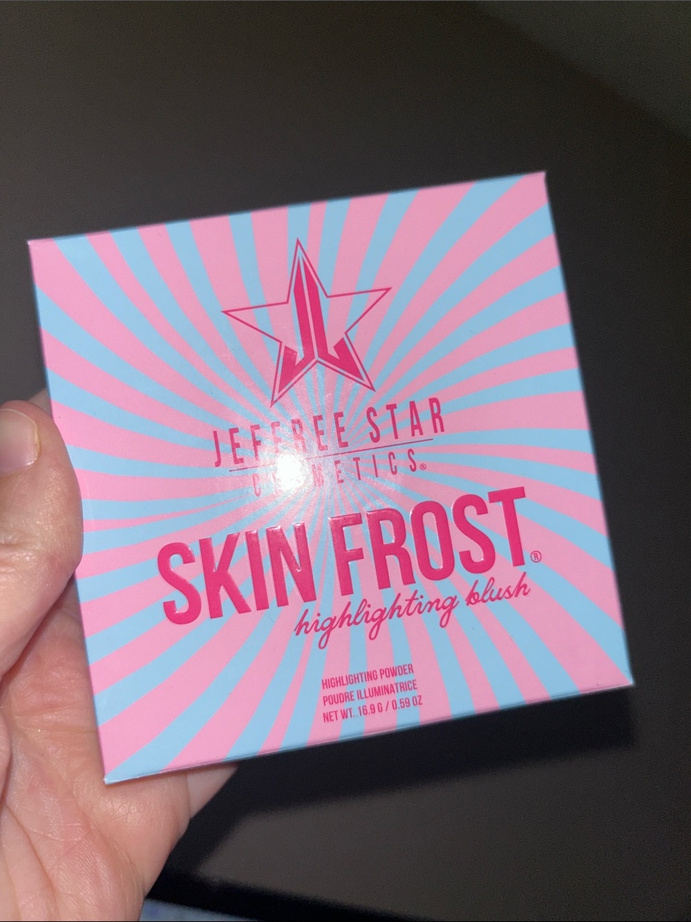 NIB LE HTF Jeffree Star Cotton Candy Crime Skin Frost Highlighting Blush ✨ ☁️ 🍬